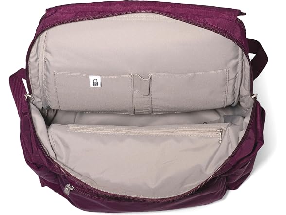 Baggallini Flap Laptop Backpack - 15"x11" Mulberry