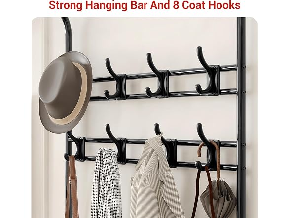 PrecisionAuto Industrial Hall Tree Coat Rack 