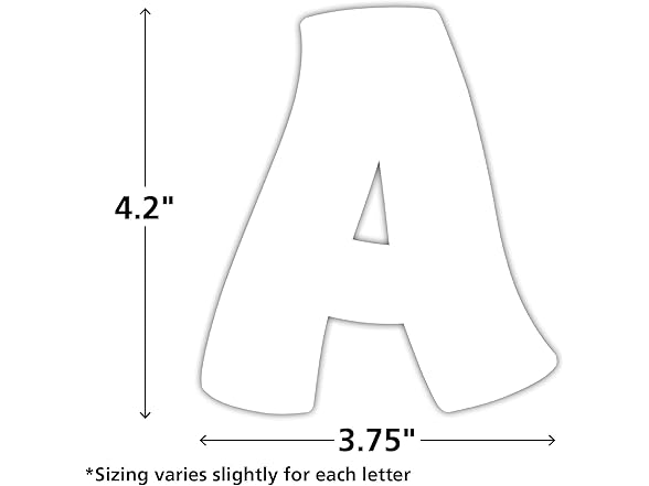 TCR White Fantastic 4" Letter Combo Pack