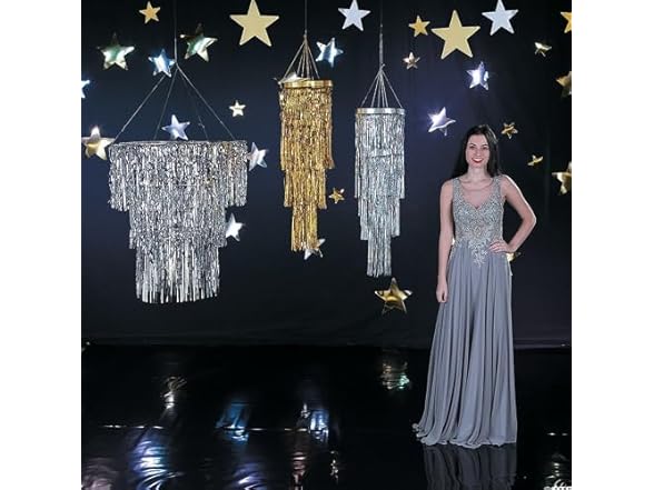 Fun Express - 5" Gold Cardboard Star Decoration