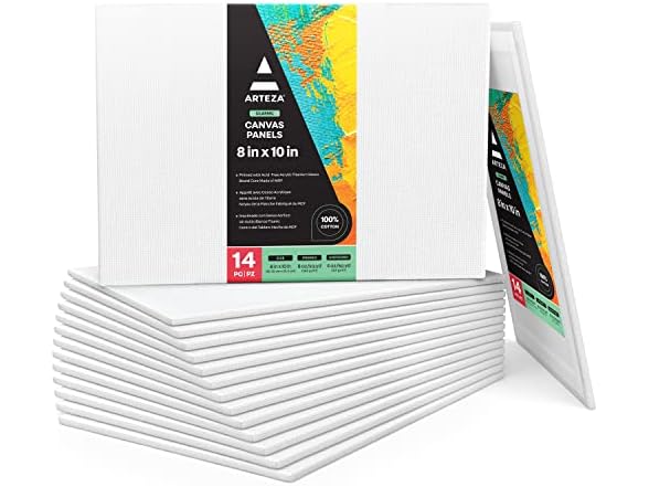 ARTEZA Canvas Boards for Painting Varies