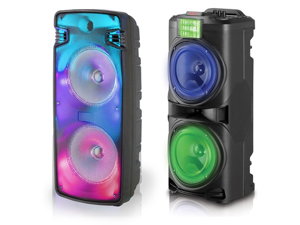 Dual 6.5" Rechargeable Bluetooth Speaker