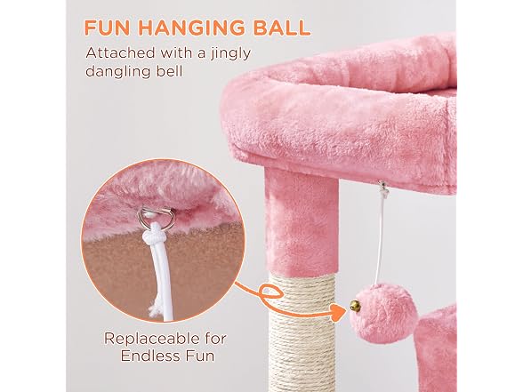 Yaheetech Cat Tree for Indoor Pets, 36in Tower Condo