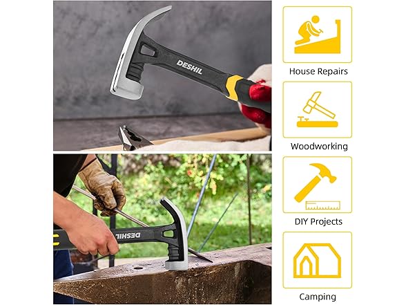 22 oz Claw Hammer with Fiberglass Handle