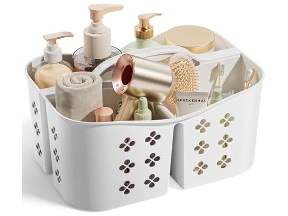 PQH Portable Shower Caddy White