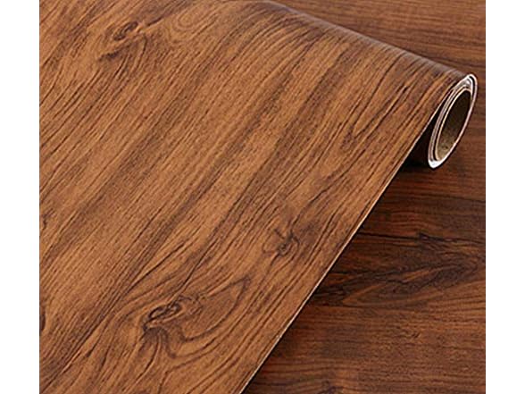 UPREDO Brown Oak Wood Grain Wallpaper