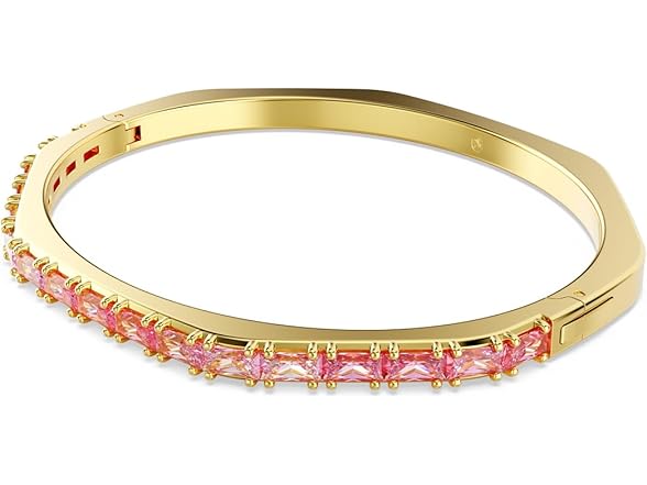 Swarovski (S) Matrix Bangle Pink Gold