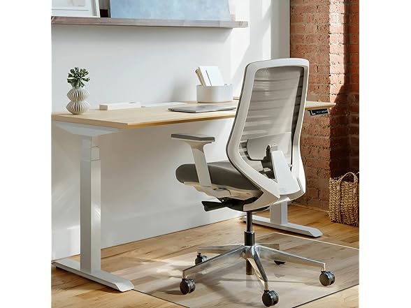 Glass Chair Mat 46"x53", Clear