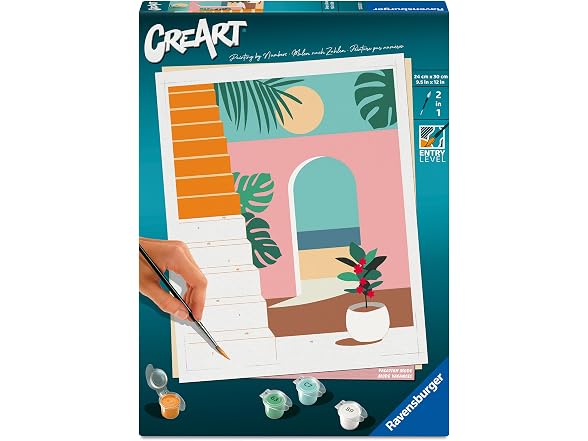 Ravensburger Creart Vacation Mode Paint by Numbers Kit for Adults