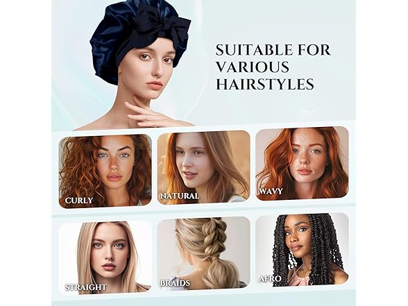 Reversible Satin Bonnet for Sleeping Women