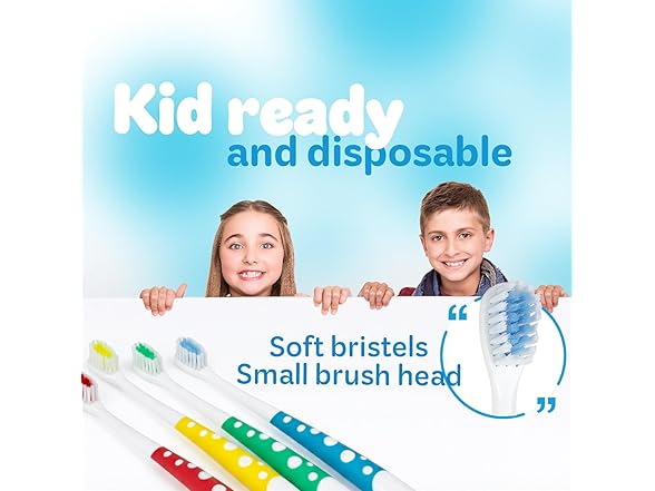 DynaCare Kids Toothbrushes 144ct Bulk