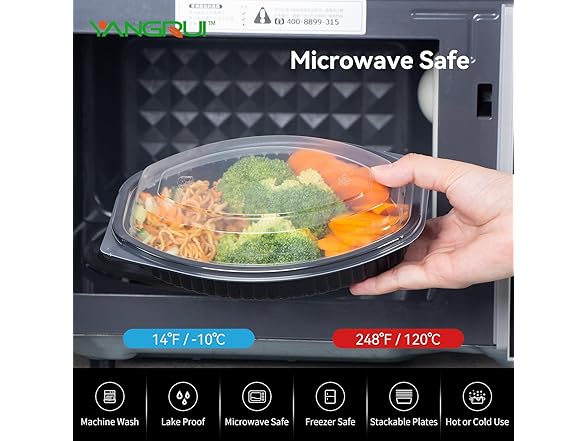 30 Pack Reusable To Go Food Containers