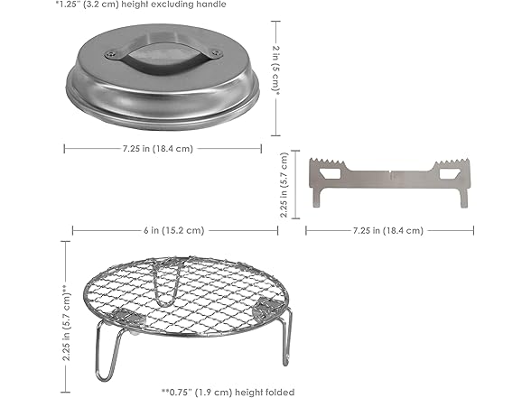 Sunnydaze Decor YK-3221 7in Fire Pit Kit Silver