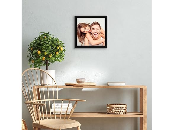 Americanflat 10x10 Picture Frame- Black