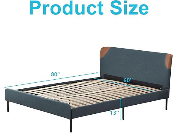 yoyomax Queen Bed Frame with Headboard