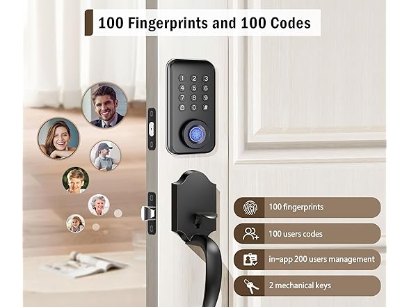 chautday Keyless Entry Door Lock | APP Available