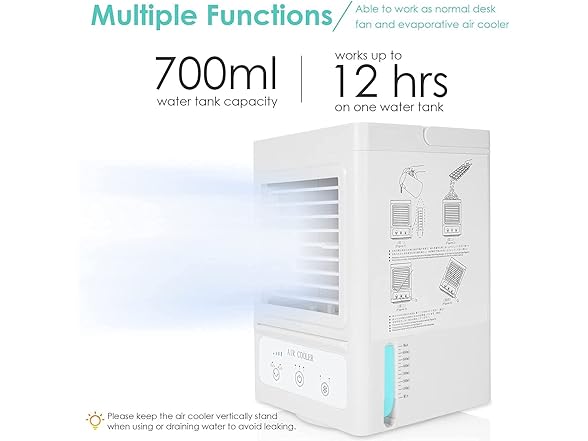 Generic Portable Air Conditioner, 5000mAh