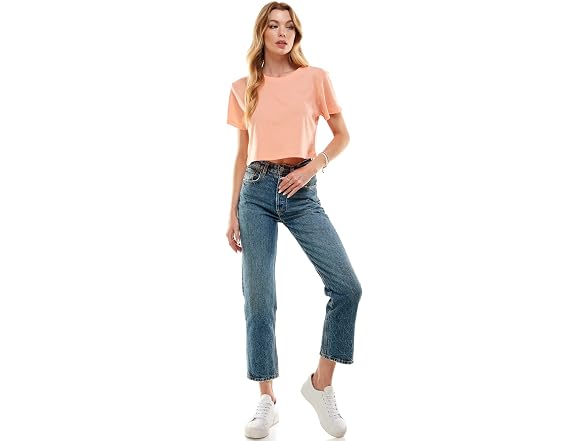 Loving People Women (S) 100% Cotton Crop T-Shirt