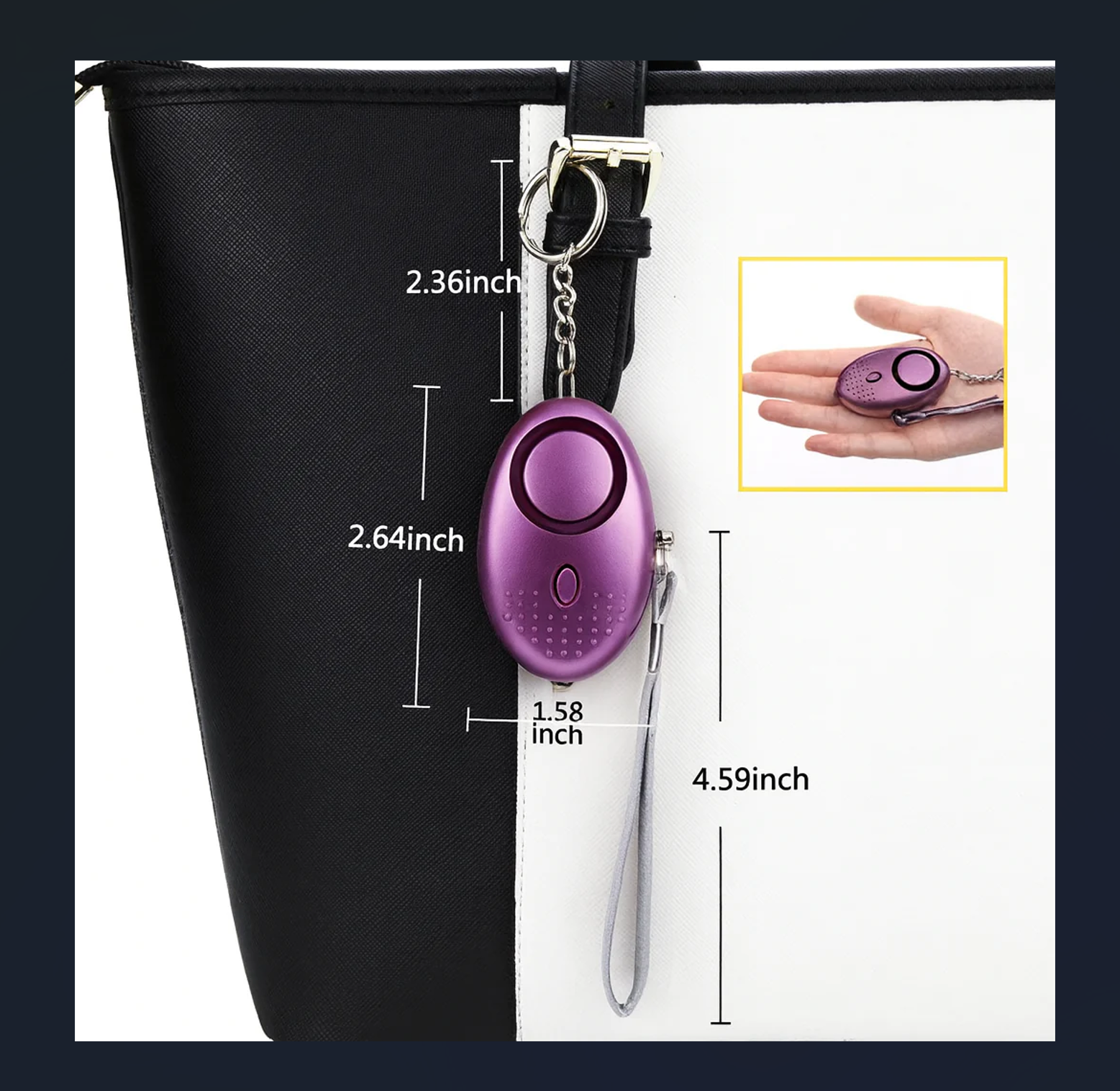 2-Pack Personal Security Alarm Keychain - Gallery 12