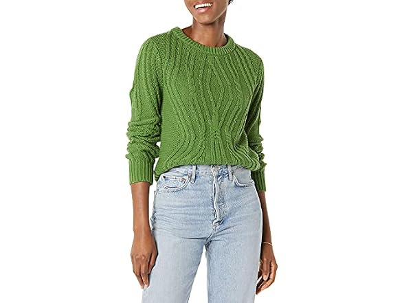 Amazon Essentials Women 100% Cotton Crew Sweater