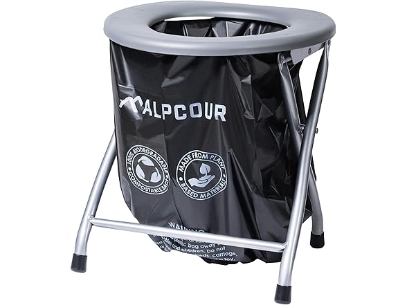 Alpcour Portable Toilet Seat - Grey