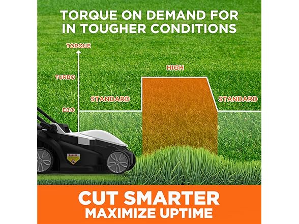 Litheli U20LM00-0A120  Cordless Lawn Mower, 2 Batteries