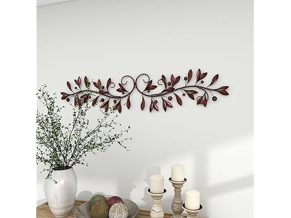 Deco 79 Metal Leaf Wall Decor