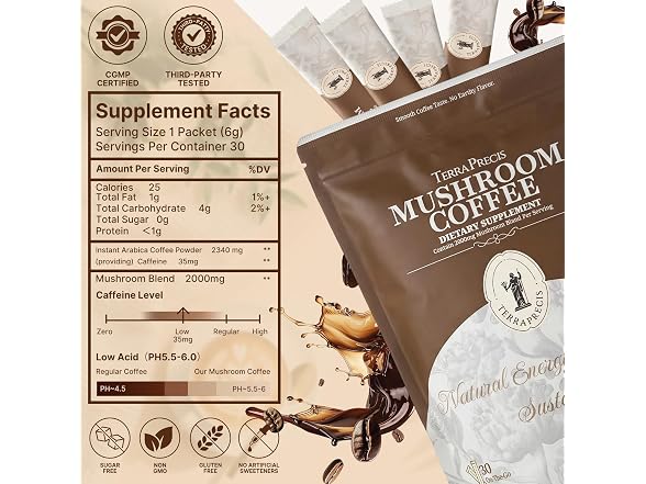 TerraPrecis Instant Mushroom Coffee