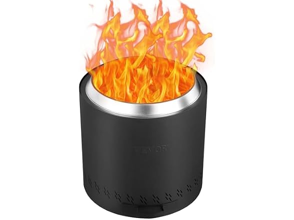 Smokeless Fire Pit Stove Bonfire, H: 15.4 in