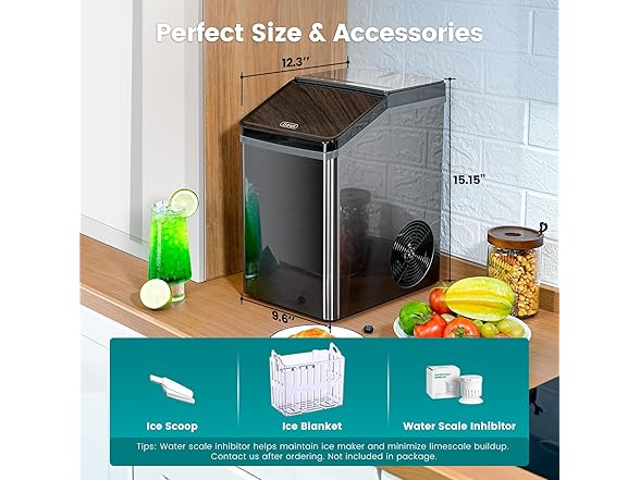 Gevi KNOVA Nugget Ice Maker Countertop