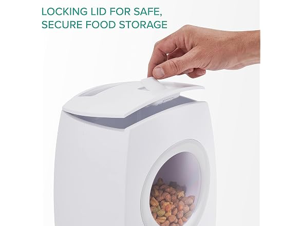 Arf Pets Automatic Pet Feeder Food Dispenser 6L White