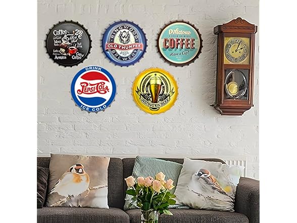 2But Decorative Bottle Caps Metal Sign