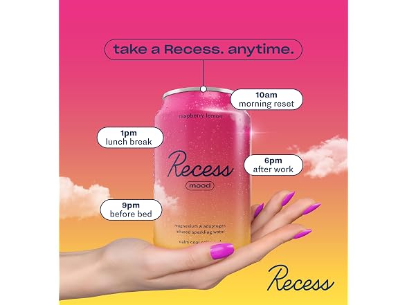 Recess Raspberry Mood Calm Drink