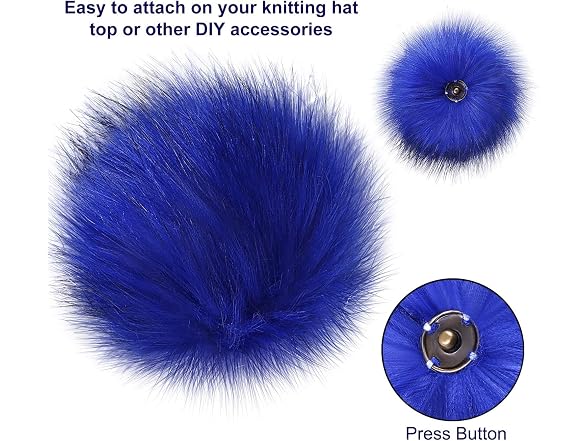 zorpia 12pcs DIY Knitting Hats Accessires - Blue)