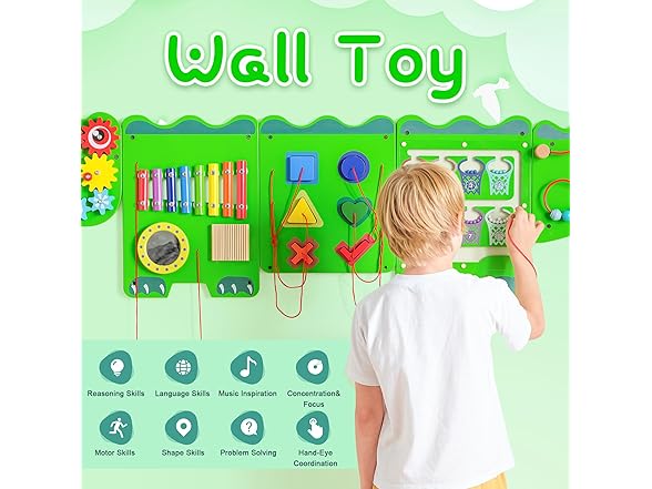 Crocodile Sensory Toys Activity Wall Panels
