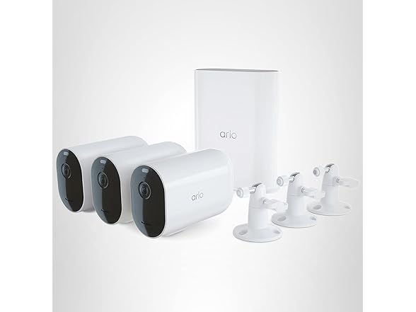 (3 Cam) (NEW) Arlo Pro 5S XL Spotlight 2K HDR Wireless Outdoor Security Camera