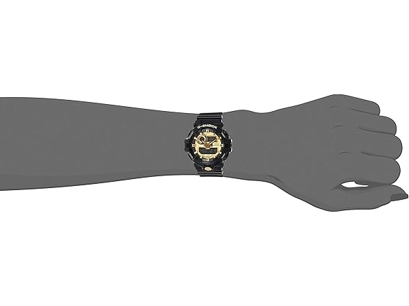 Casio Men's 'G Shock' Quartz Resin Casual Watch, Color:Black (Model: GA-710GB-1ACR) (Open Box)