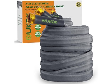 $16.99, Was $25.98, 34% Off! GUKOK 50FT Non-Expanding Garden Hose dealfomo