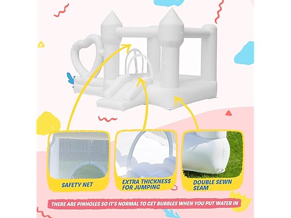 White Inflatable Bounce House
