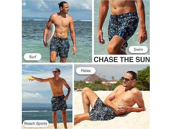 Kanu Surf Men's Black Yacht Swim Trunk (M)