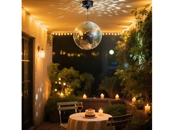 Yescom 12" Disco Mirror Glass Ball DJ Da