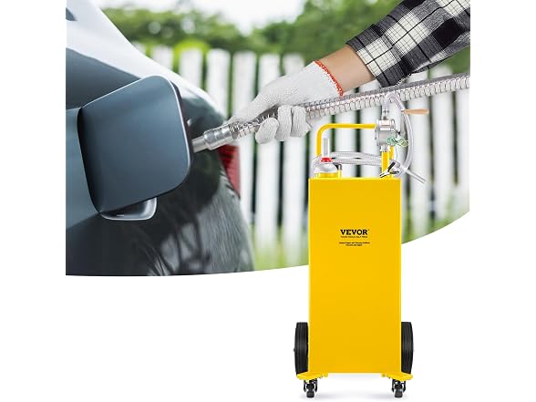30 Gallon Fuel Caddy, Gas Storage Tank & Yellow