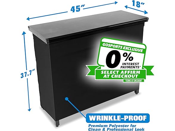 GoBar PRO Commercial Grade Portable Bar Table