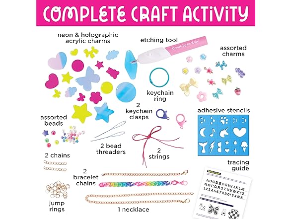 Creativity for Kids Etch-It Personalized Accessories Kit with Etching Tool