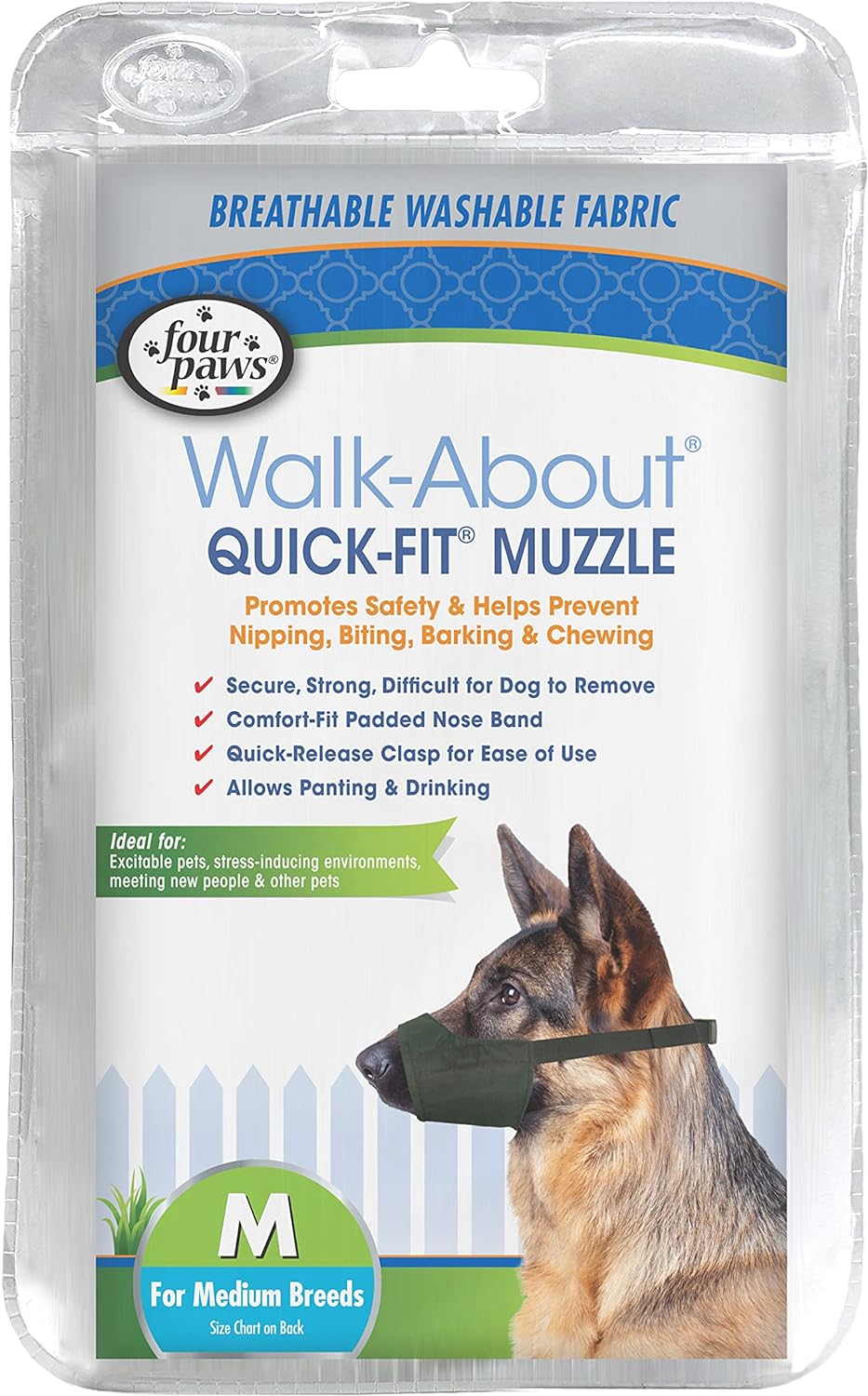 Four Paws Walk-About Quick-Fit Dog Muzzle - Gallery 11