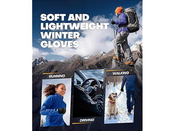 Winter Gloves Black S