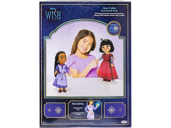 Disney's Wish Asha & Dahlia Dolls Best Friends Pack