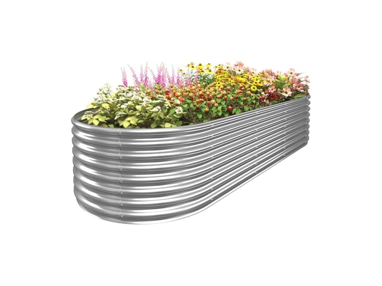 FRIZIONE Galvanized Raised Garden Bed 10FT