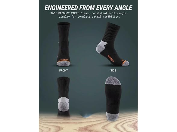 TENUUL Mens Wool Blend Crew Socks