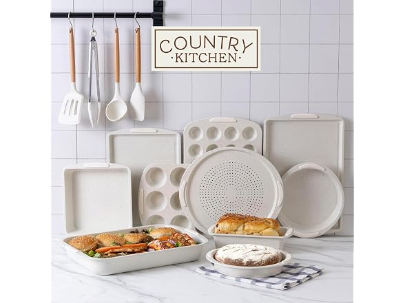 Nonstick Stackable Bakeware Set, 14 Pcs